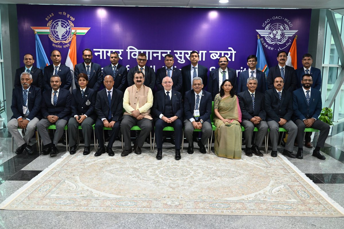 BcasHq's tweet image. Historic moment for @BcasHq! @icao President Mr. Salvatore Sciacchitano makes his #first-ever visit, addressing all personnel on the importance of global aviation security standards &amp;amp; cooperation. A significant milestone in India's aviation history! #ICAO #BCAS #AviationSecurity