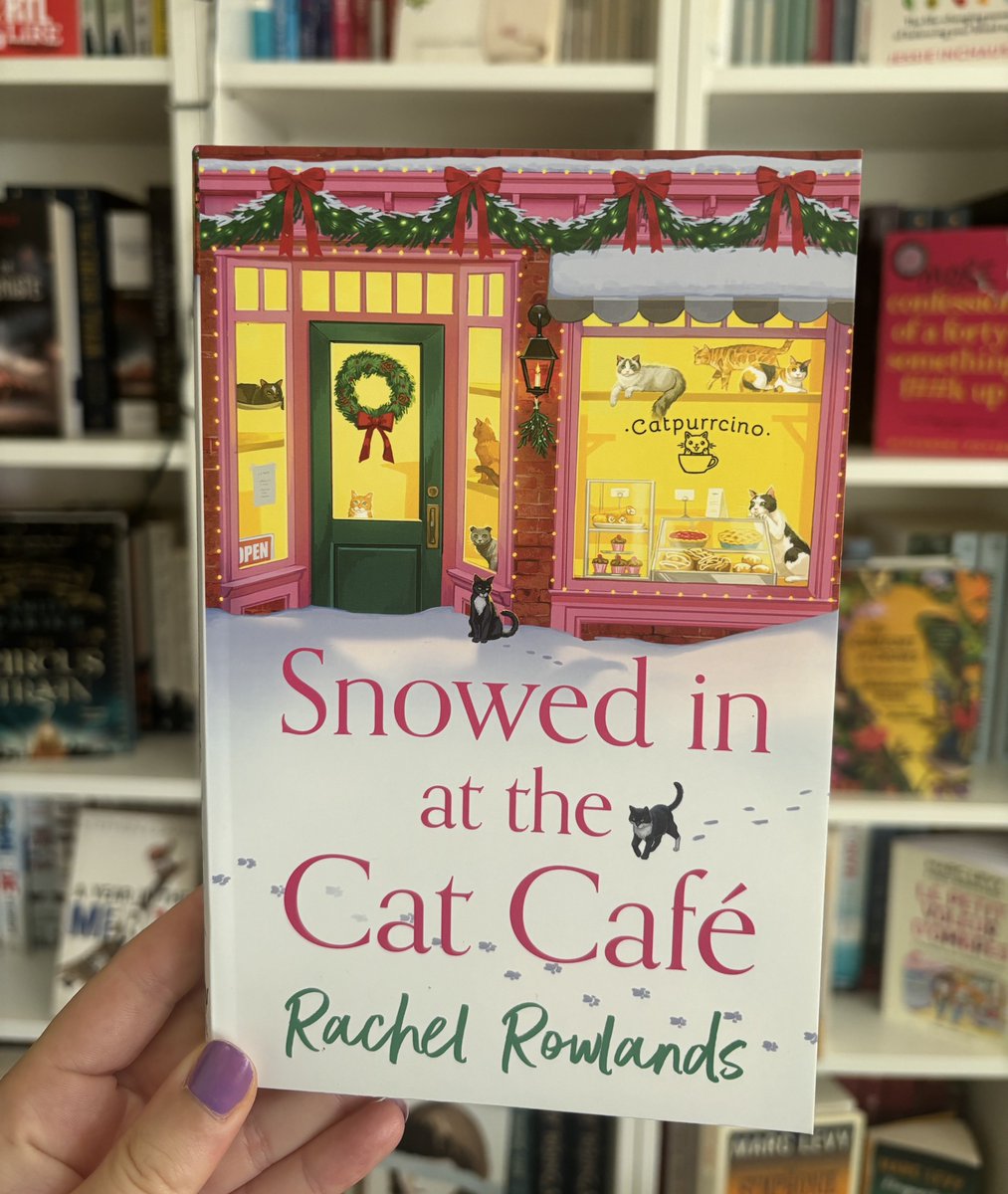 Happy publication day and congratulations to @racheljrowlands !💐

Snowed in at the Cat Cafe publishes today with <a href="/HodderBooks/">Hodder & Stoughton (no longer active)</a>🐈❄️ @theresecoen