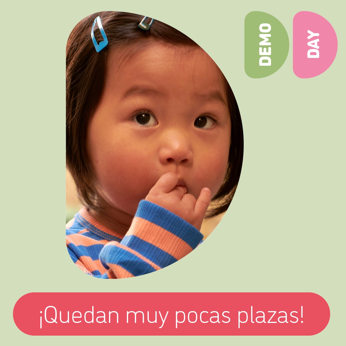 ¿Aún no has participado en un Demo day?
No pierdas la oportunidad de descubrir cómo son nuestras clases de inglés para niños (1 y 7 años)
Disfrutar de una clase demostrativa y vive el método Kids&amp;Us
¡Quedan pocad plazas!

#KidsAndUs #AprenderInglés #kidsanduslastablas #DemoDay