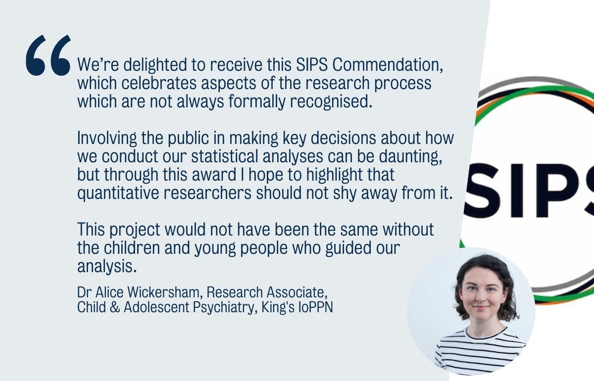Institute of Psychiatry, Psychology & Neuroscience (@kingsioppn) on Twitter photo Congratulations to Dr <a href="/AliceWickersham/">Dr Alice Wickersham</a> whose PhD paper, supported by <a href="/NIHRMaudsleyBRC/">NIHR Maudsley Biomedical Research Centre (BRC)</a>, has been commended by SIPS <a href="/improvingpsych/">SIPS (Account Archived - See Bio)</a>, for involving a Young Person's Mental Health Advisory Group in the statistical modelling process.
Read more <a href="/camhsdlab/">CAMHS Digital Lab</a> buff.ly/47pUeiy Congratulations to Dr <a href="/AliceWickersham/">Dr Alice Wickersham</a> whose PhD paper, supported by <a href="/NIHRMaudsleyBRC/">NIHR Maudsley Biomedical Research Centre (BRC)</a>, has been commended by SIPS <a href="/improvingpsych/">SIPS (Account Archived - See Bio)</a>, for involving a Young Person's Mental Health Advisory Group in the statistical modelling process.
Read more <a href="/camhsdlab/">CAMHS Digital Lab</a> buff.ly/47pUeiy