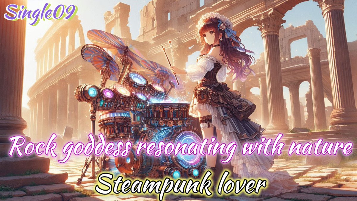 lover_stea53027's tweet photo. Steampunk【Inst rock】SingleVer09 “Rock goddess resonating with nature”Fre... https://t.co/tmSALCnGh2 #AI音楽 #Instrock #Steampunkrockbgm #ファンタジーbgm #キーボード演奏 #ギター演奏 #インストロック https://t.co/GfZBTS68FG