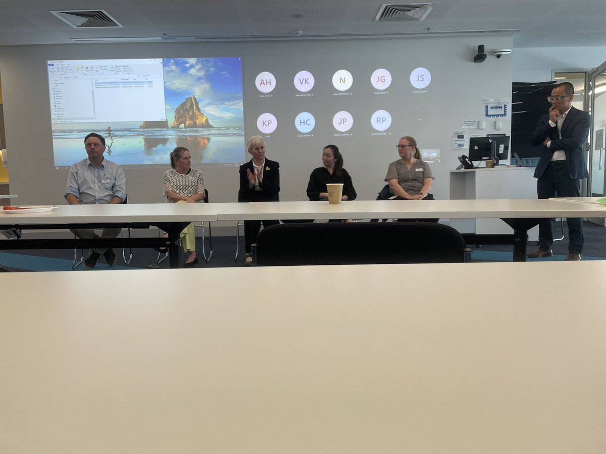 An excellent panel discussion on falls prevention education at Northern Health! Thank you <a href="/actuallyhazel/">Dr. Hazel Heng</a> <a href="/amhill_physio/">Anne-Marie Hill</a> <a href="/ASemciw/">Adam Semciw</a> <a href="/northernhealth_/">Northern Health</a>