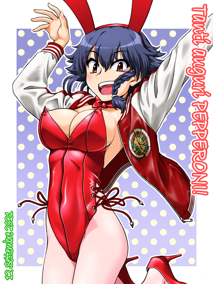 誕生日効果か以前描いたペパにも反応をもらえているので、感謝のにぎやかしに過去誕絵を再掲するっす!
Auguri!
 #ペパロニ生誕祭 