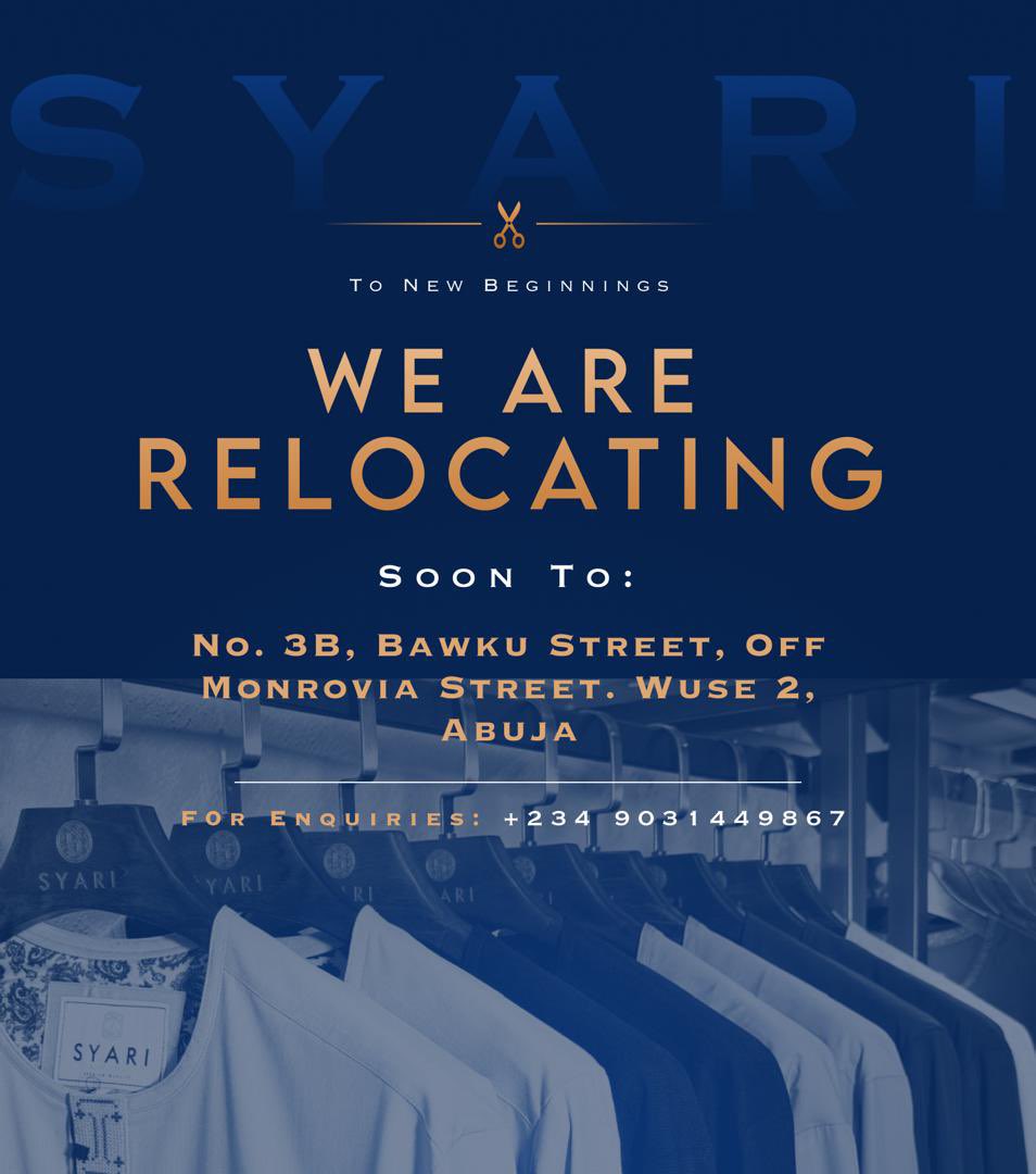 ✨ Exciting News! ✨

We are moving to a new location to serve you better! 🎉
Our new address will be:
📍 No. 3B, Bawku Street, Off Monrovia Street, Wuse 2, Abuja.

Stay tuned for more updates as we prepare for the big move!
For enquiries, contact us at: +234 903 144 9867.