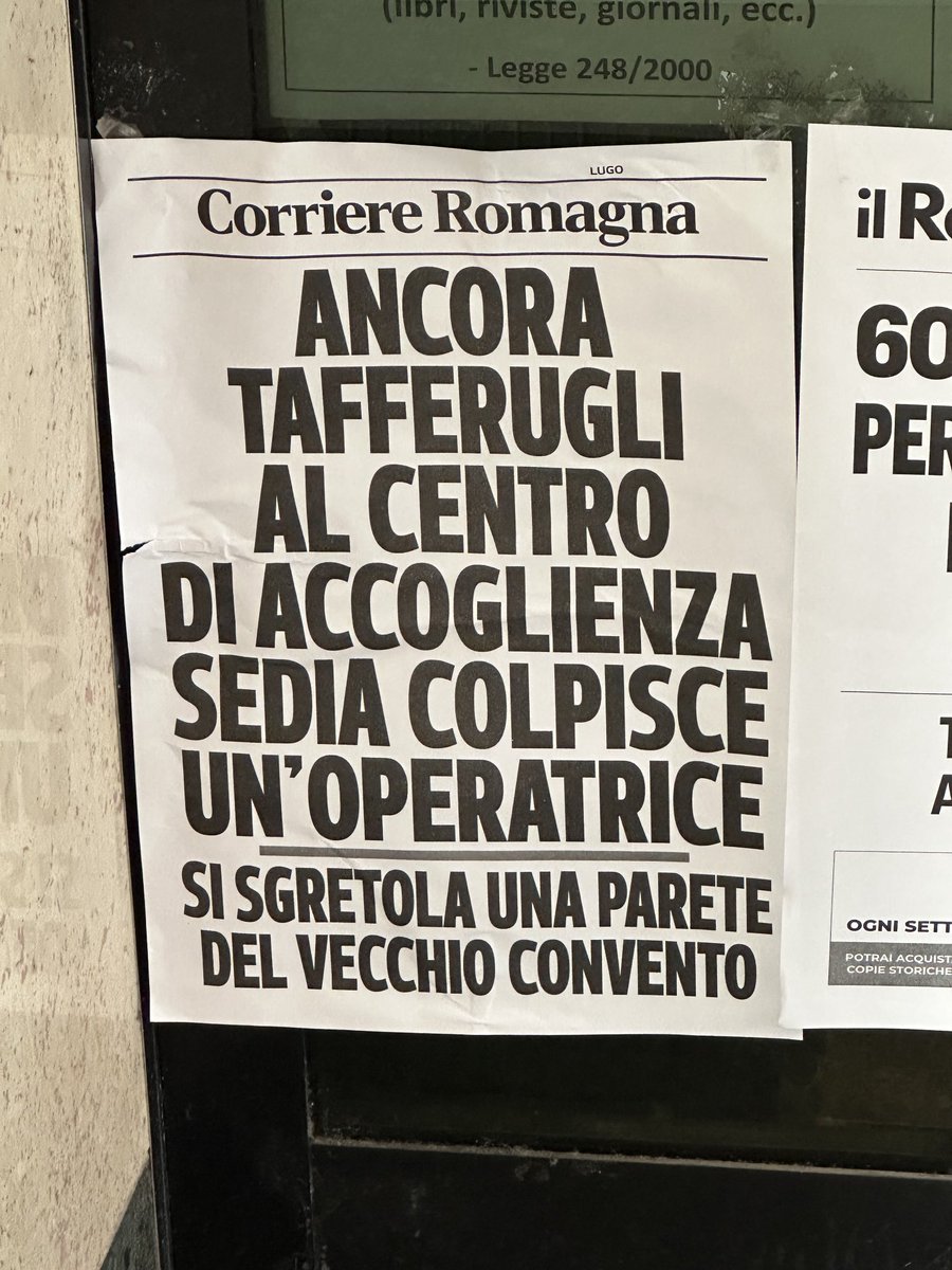 Sedie poco accoglienti