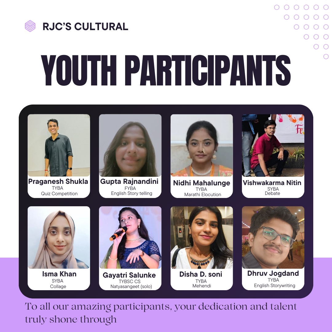 🎉 A big round of applause for our Youth Festival winners from RJC's Cultural! 👏

🥇 Ashish Devadiga – 1st in Classical Instrumental
🥉 Kaif Khan – 3rd in On-the-Spot Painting
🥉 Charitra Lakur – 3rd in Classical Dance

Well done to all! 🎶

#RJC #ProudMoments