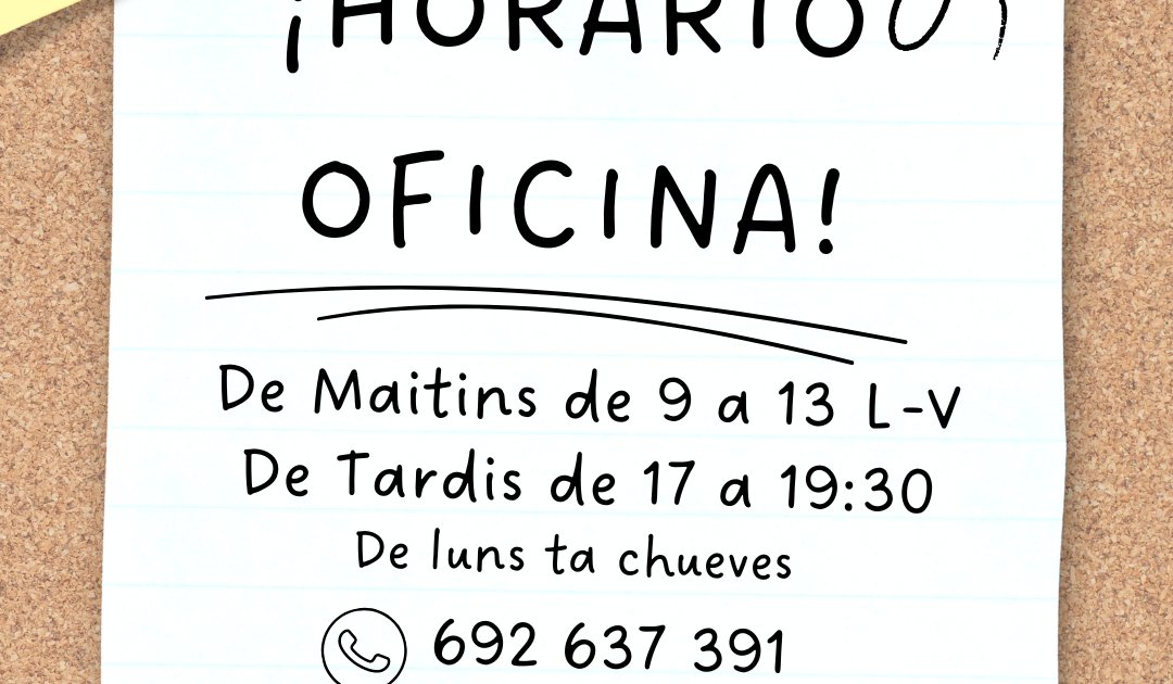 NUEVOS HORARIOS EN FABLANS DICA QUE COMENCIPIEN OS CURSOS D'ARAGONÉS EN OCTUBRE dlvr.it/TD84p6