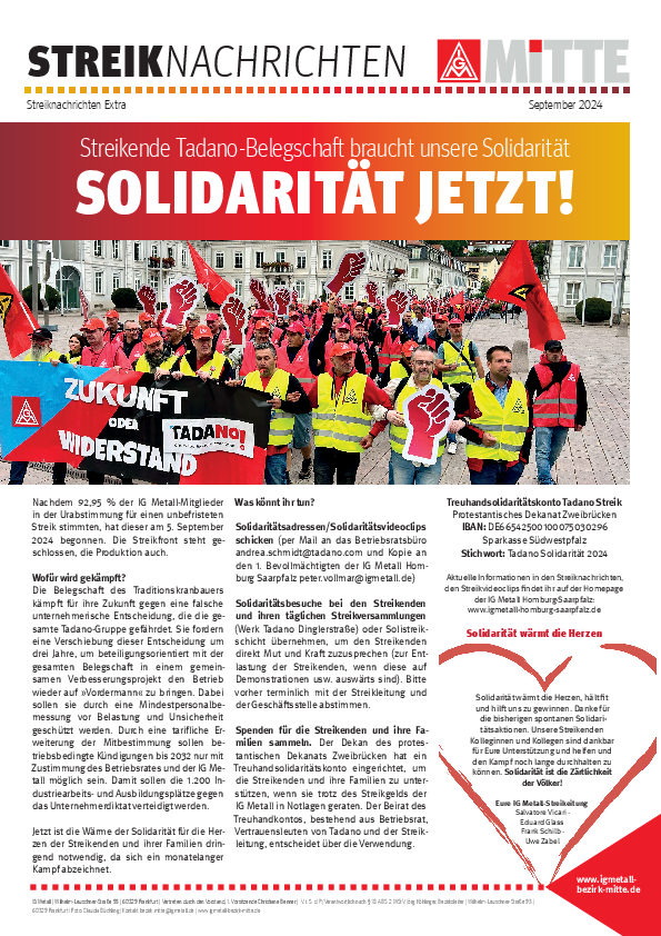 IGMFfm's tweet photo. Solidaritätskundgebung mit der 1. Vorsitzenden der IG Metall Christiane Benner für die streikenden Tadano-Beschäftigten https://t.co/pkwYMmBi30 https://t.co/wIT1bhsboQ