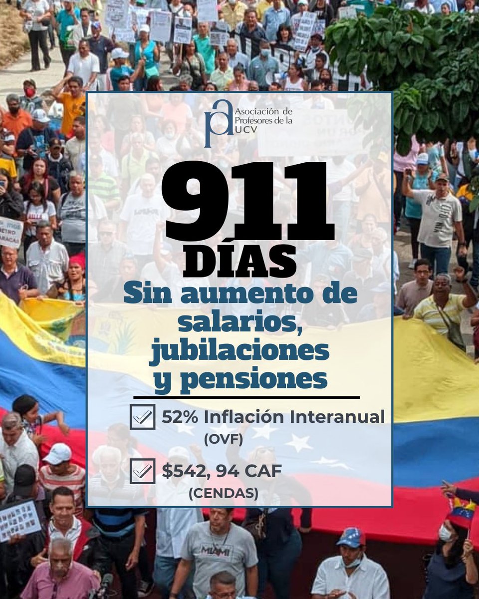 #UCV #Profesores #Venezuela #SalariosDignosYa #BonoNoEsSalario