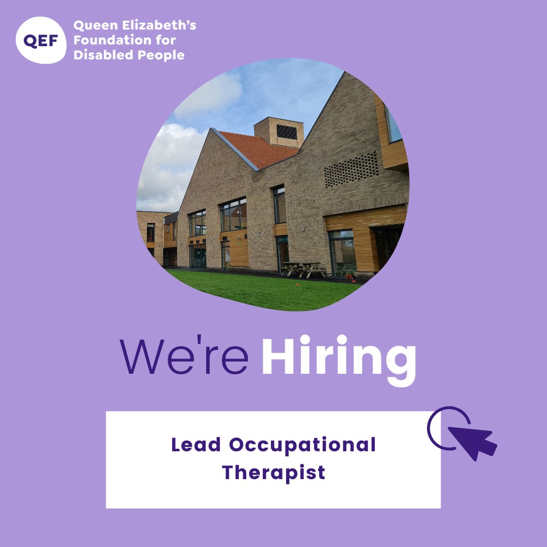 We are hiring 📢

We are looking for a Lead Occupational Therapist to join our lovely team at our state of the art Care and Rehabilitation Centre, based in Surrey. 

Find out more here: qef.org.uk/job/lead-occup…

#JoinOurTeam #OTjobs #jobsearch #Healthcarejobs #occupationaltherapy