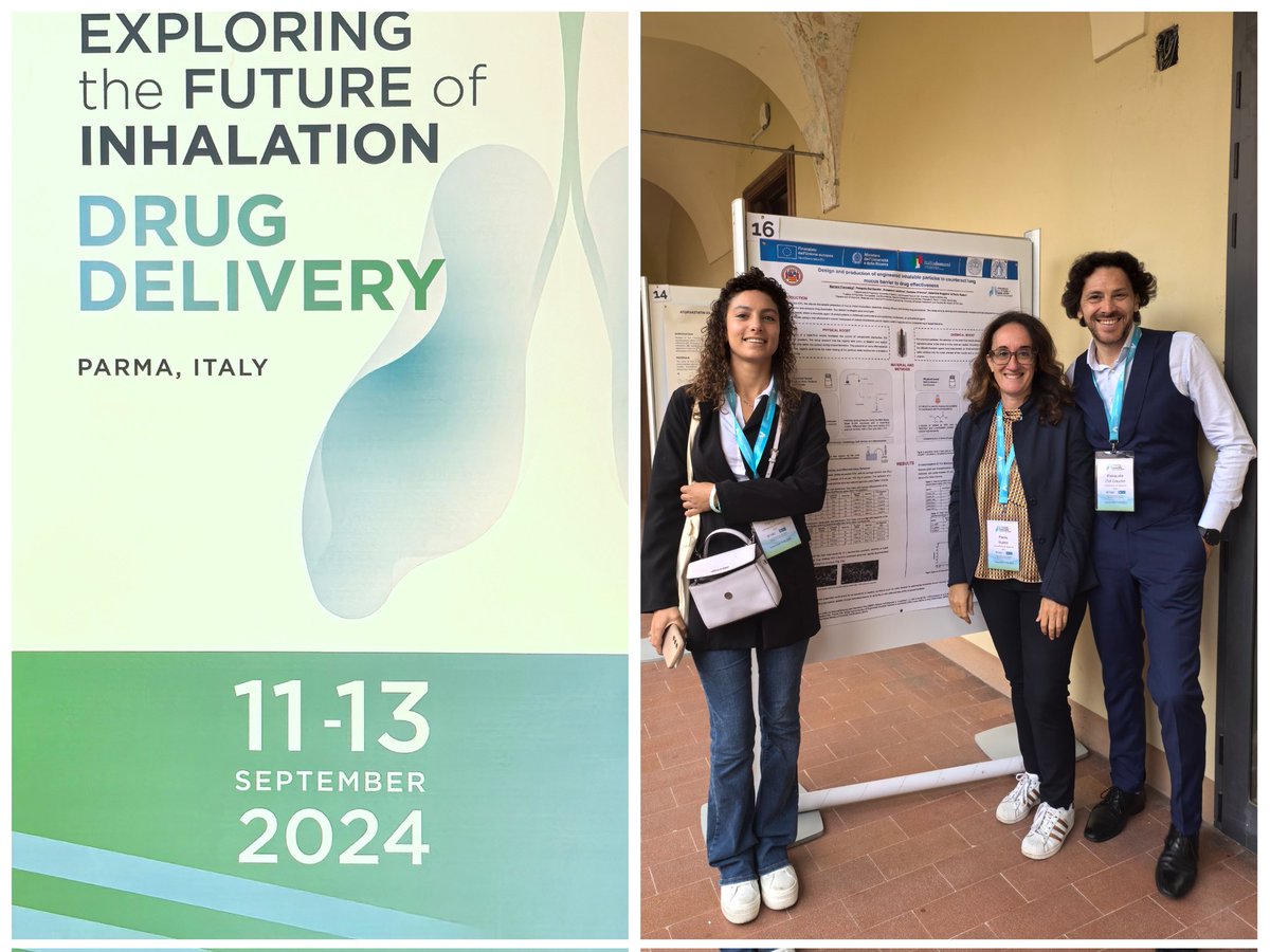 📊At “Exploring the Future of Inhalation Drug Delivery” conference, we’re showcasing groundbreaking data from the PNNR project ElPA4LUNG (CUP D53D2302154001).
Discover how we’re promoting innovative solutions for inhalation therapies

#PNNR_EIPA4LUNG #parmacinference