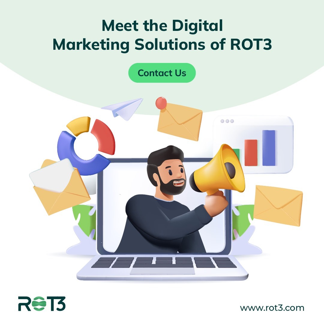rot3com's tweet photo. Meet ROT3's Digital Marketing Solutions!🥳
#rot3 #crypto #cryptocurrency #market #marketing #blockchain #web3 https://t.co/qJGW9zeUdf