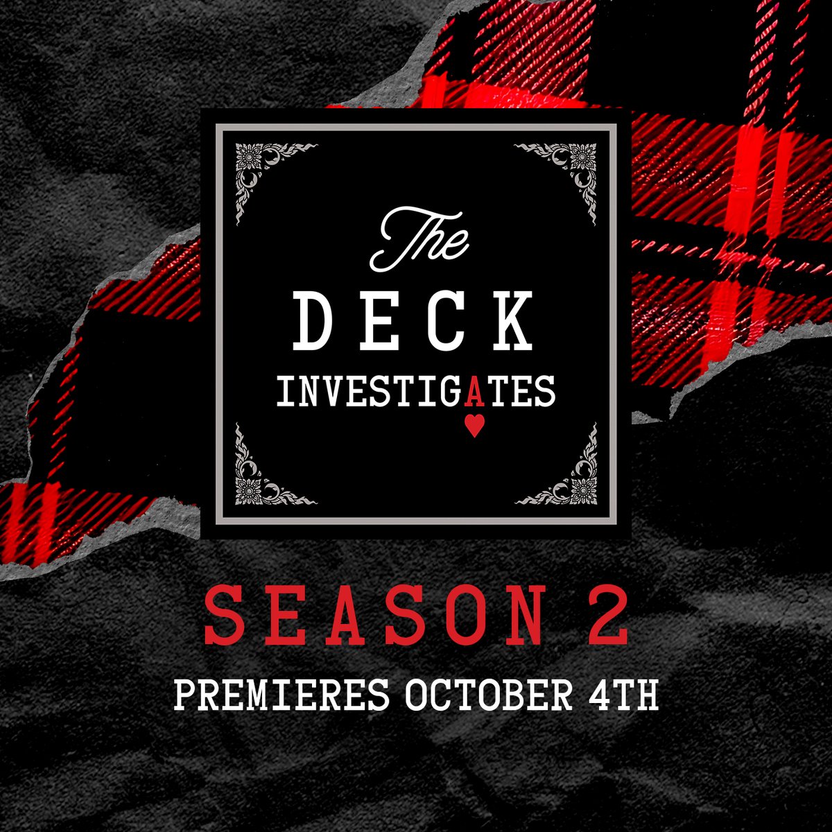 1 MORE INDIANA CASE. SEASON 2. 3 OF CLUBS. OCTOBER 4th ♣️🃏

More info coming soon... stay tuned 🖤
