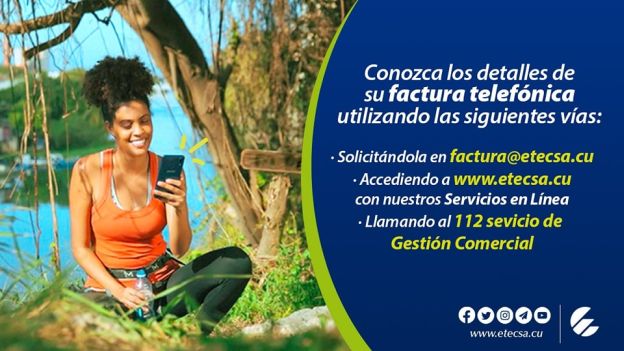 👉Si quieres conocer los detalles de la factura telefónica, suscríbete a la factura electrónica.#EtecsaTeAcompaña.