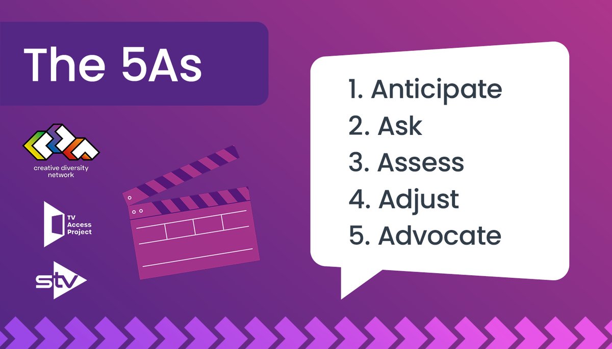 Do you know someone who hasn't heard of the 5As? Share this helpful infographic with them and find out more here: ow.ly/H1HC50SUJ8T 
<a href="/TAP_at_ETVF/">TAP does Edinburgh</a> #5As #TAP #DisabilityInclusion