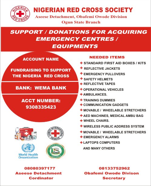 mir61080's tweet photo. Support to raise fund for Health and emergency management.
 Within Obafemi Owode Local Government Ogun State.
#Donations
#DonateNow
#Donate
#SupportEachOther
#humanitarian
#HumanityFirst
#servicetohumanity
#SupportLocal
#NGO

# https://t.co/cwcPe7uI7W