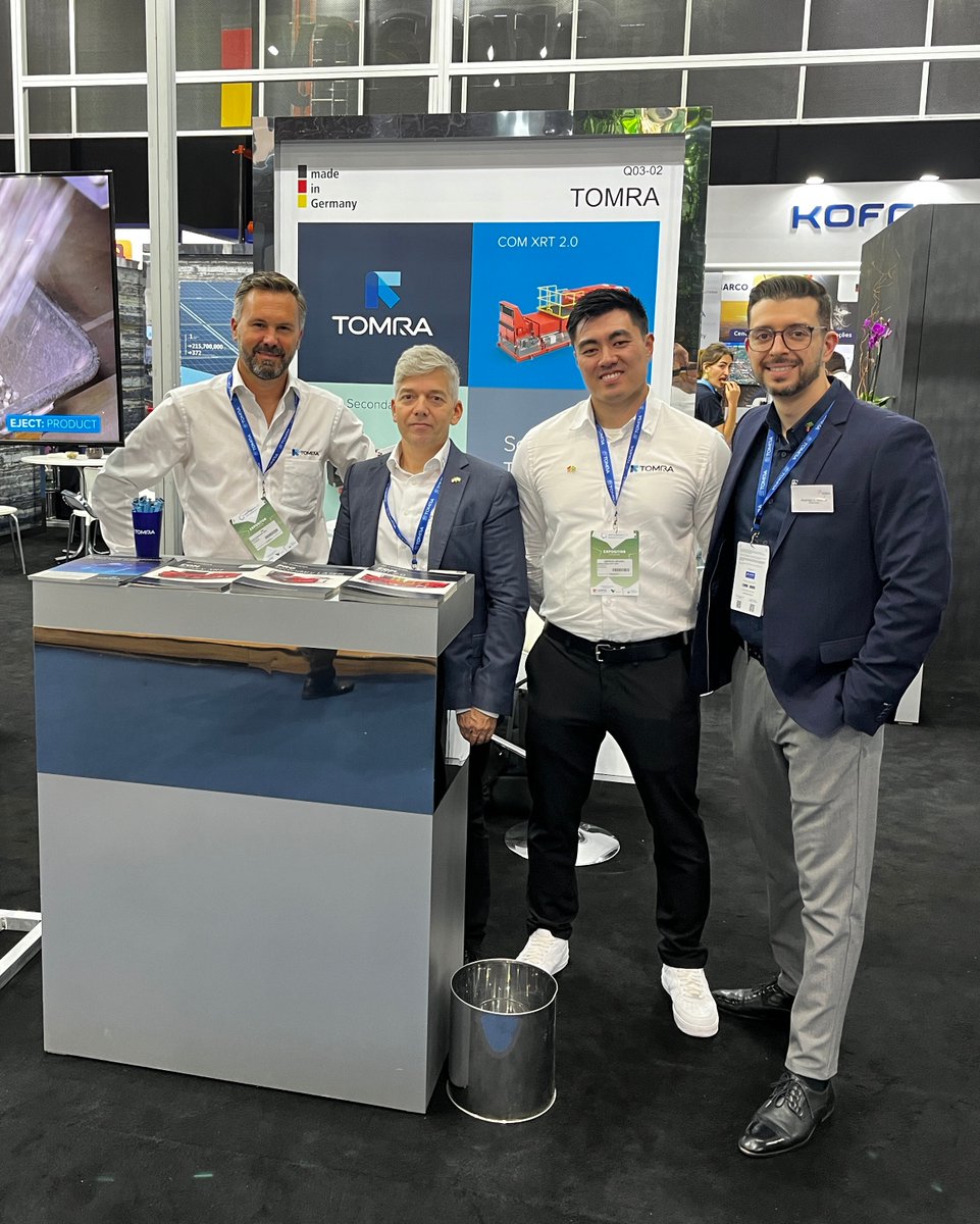 TOMRAMining's tweet photo. 🌟 Thank you for visiting the #TOMRA booth at #Exposibram! We are excited about the interest in our sensor-based sorting solutions for lithium mining operations. If you wish to know more, contact Rodrigo Chaves or Daniel Ghiringhello https://t.co/NwWipmu56Z
