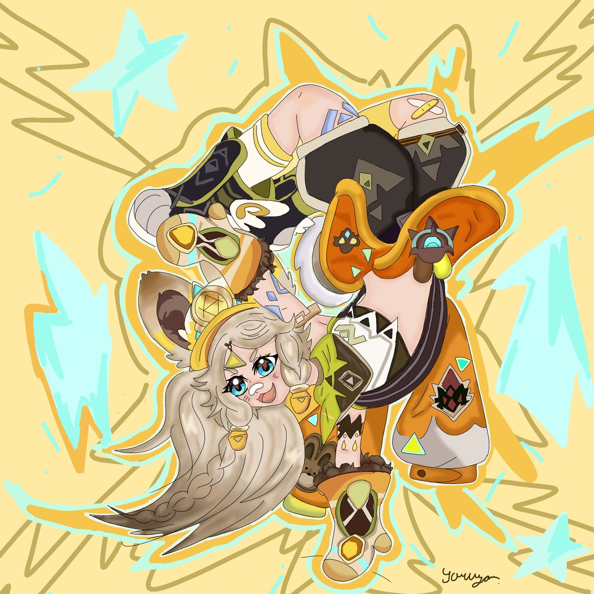 Yoruory's tweet photo. #GenshinImpact #GIFanArtContest50 https://t.co/uQWIup9yEn