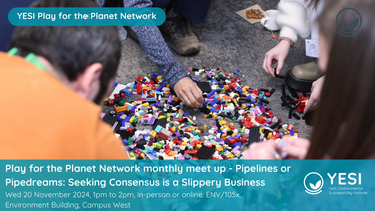 🎮🌍Join Play for the Planet Network's monthly meetup! This session, "Pipelines or Pipedreams" explores sustainability through interactive simulations. Negotiate critical decisions on real-world challenges like fossil fuel pipelines. Bring your lunch!

➡️ow.ly/mxLc50ThcOw