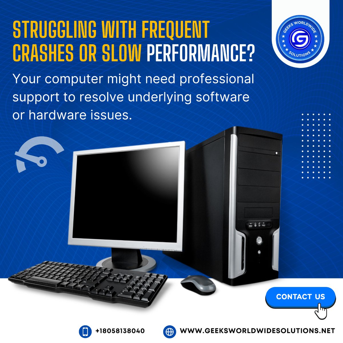 geeksolutioninc's tweet photo. Tired of your computer slowing down?
We’ve got the fix!
comment with your tech struggles, and 🔄 retweet to help others!
Don’t forget to follow us for more tech solutions.
#FastFix #TechSupport #ITHelp #LikeCommentShare #ITSupport #BusinessContinuity https://t.co/34tkCl6hcW