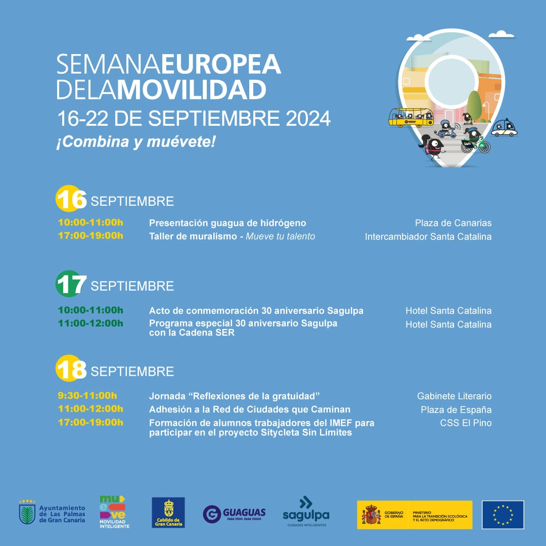 lpgcmovilidad's tweet photo. 𝗣𝗥𝗢𝗚𝗥𝗔𝗠𝗔 𝗦𝗘𝗠 𝟮𝟬𝟮𝟰 👀👇

📅 Del 16 al 22 de septiembre
📍 Las Palmas de Gran Canaria

#LPGCMovilidad #MobilityWeek #SEM2024 #EspaciosPublicosCompartidos https://t.co/kke1IZRcDp