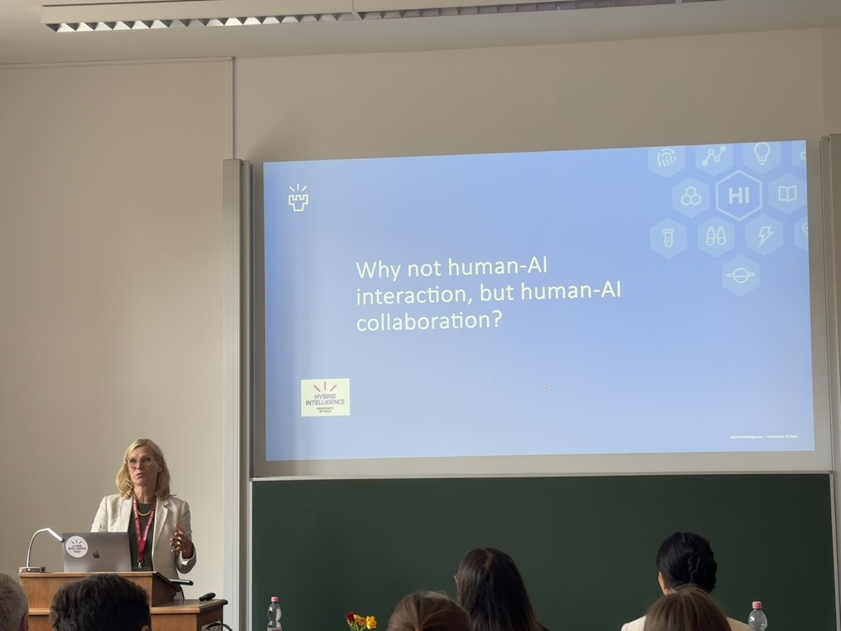 LET UniOulu Finland (@let_oulu) on Twitter photo <a href="/SannaJarvela/">Sanna Järvelä</a> leading a discussion on #HumanAI collaboration and why it is more than just interaction. Are we there yet to integrate #AI into #Human learning? #LETpeople #CELLAresearch <a href="/OuluHi/">Hybrid Intelligence_Oulu</a> <a href="/SannaJarvela/">Sanna Järvelä</a> leading a discussion on #HumanAI collaboration and why it is more than just interaction. Are we there yet to integrate #AI into #Human learning? #LETpeople #CELLAresearch <a href="/OuluHi/">Hybrid Intelligence_Oulu</a>