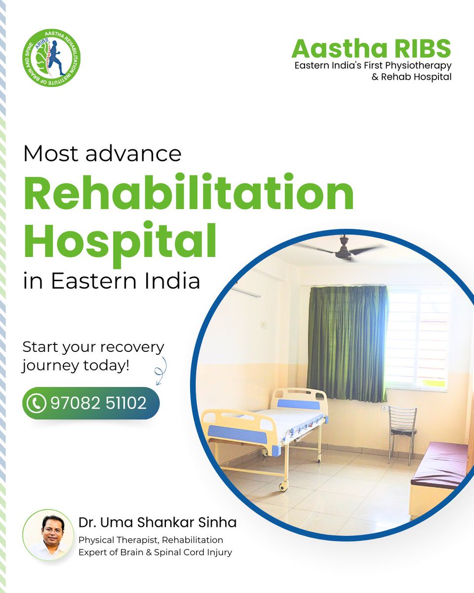 Aastha RIBS offers top IPD &amp; OPD services, deluxe wards (AC &amp; non-AC), physical &amp; electrotherapy,wheelchair access, canteen, 24x7 power &amp; water, plus well-trained staff for the best care!

📞 097082 51102
.
.
#aastharibs #rehabhospital #ipdfacilities #opdservices #physicaltherapy