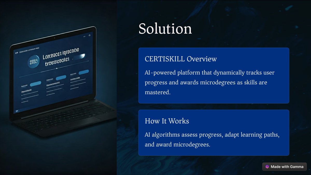jaswanth_aitha's tweet photo. 🌟 Introducing #CERTISKILL: Revolutionizing the Future of Learning with #AI 🌟

In today's rapidly evolving world, traditional education methods are falling behind. Many students and professionals are struggling to upskill and advance their careers efficiently. That's why https://t.co/WTAH70KpKg