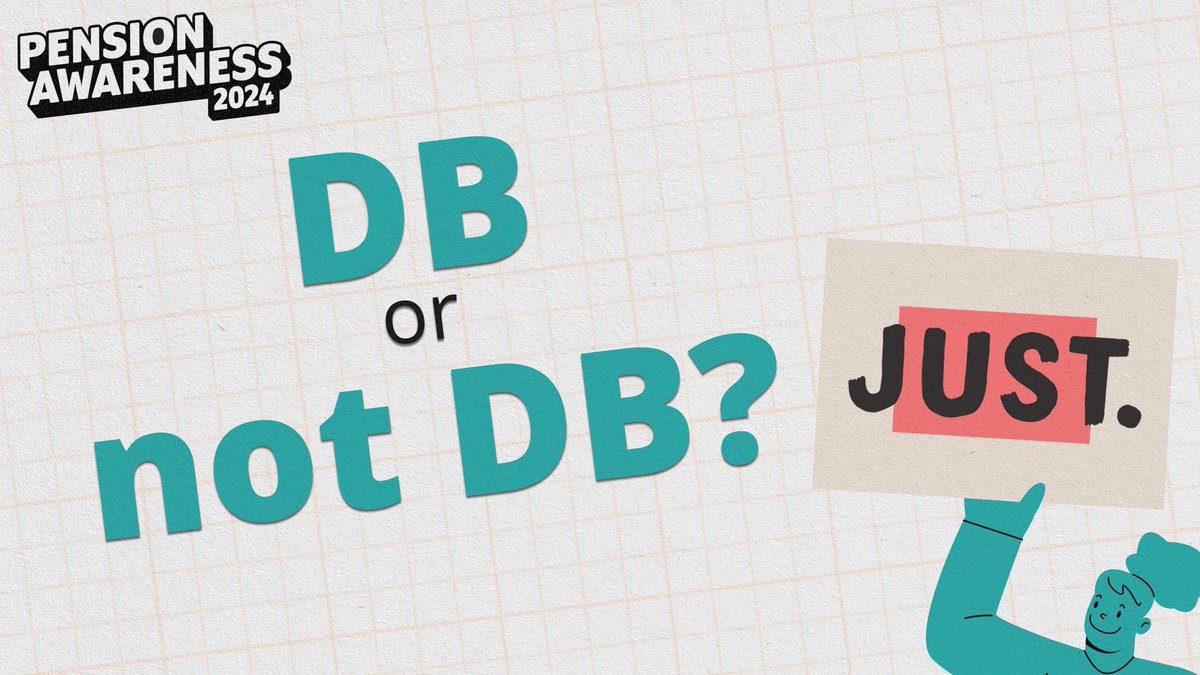 Is it Thursday already? How did that happen?? Join us for our last &amp; final live show of the week…DB or not DB with <a href="/WeAreJustUK/">Just</a> 2.30pm

Book your place &amp; don’t miss out: pensionawarenessday.com/videos/db-or-n… #PAD24