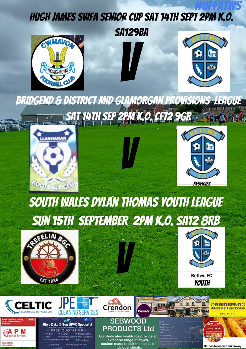 bettws_fc's tweet photo. Exciting weekend  coming up for us with 1st, 2nds youth and our minis are back in action this weekend. Busy weekend of games. #uppatws https://t.co/gumkmThDve