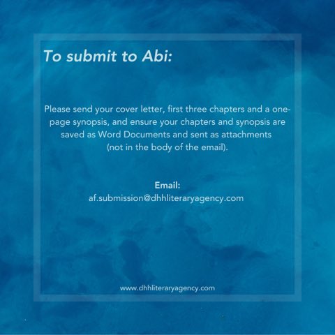 DHH Literary Agency (@dhhlitagency) on Twitter photo .<a href="/AbiRFellows/">Abi Fellows 🌈 🏳️⚧️</a> is now back open to submissions. Have a look through her guidelines, and if you think your work could be a good match, then swipe through to the last slide on how to submit, or visit our website 👇
shorturl.at/K29O2 .<a href="/AbiRFellows/">Abi Fellows 🌈 🏳️⚧️</a> is now back open to submissions. Have a look through her guidelines, and if you think your work could be a good match, then swipe through to the last slide on how to submit, or visit our website 👇
shorturl.at/K29O2