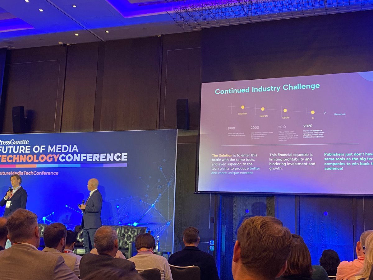 We need to enter this battle with the same tools, and even superior, to the tech giants, to produce better and more unique content, says Trond Sundnes of DN Media Group at the #FutureMediaTechConference