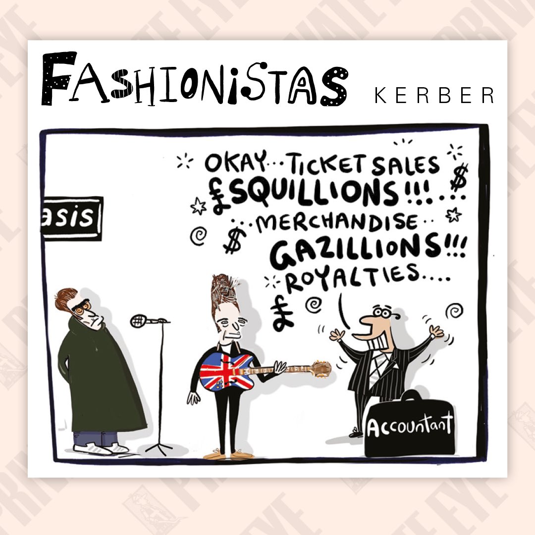 PrivateEyeNews's tweet photo. Oasis. Okay let’s just run through all the big numbers…

From the new Private Eye, in shops now. https://t.co/qp68b7vmt5
