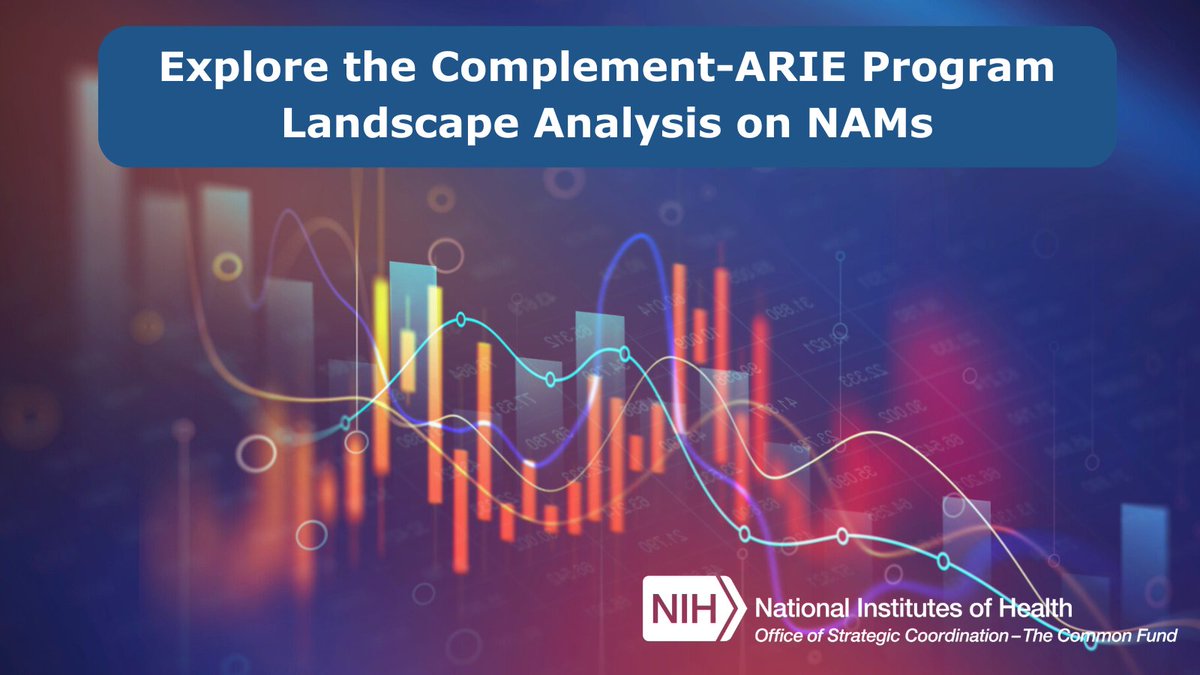 NIH_CommonFund's tweet image. Are you a #biomedical researcher in #NewApproachMethodologies? The NIH Common Fund #Complement_ARIE program published a landscape analysis that highlights challenges and opportunities in the field of #NAMs. Learn more: go.nih.gov/complement-ari…