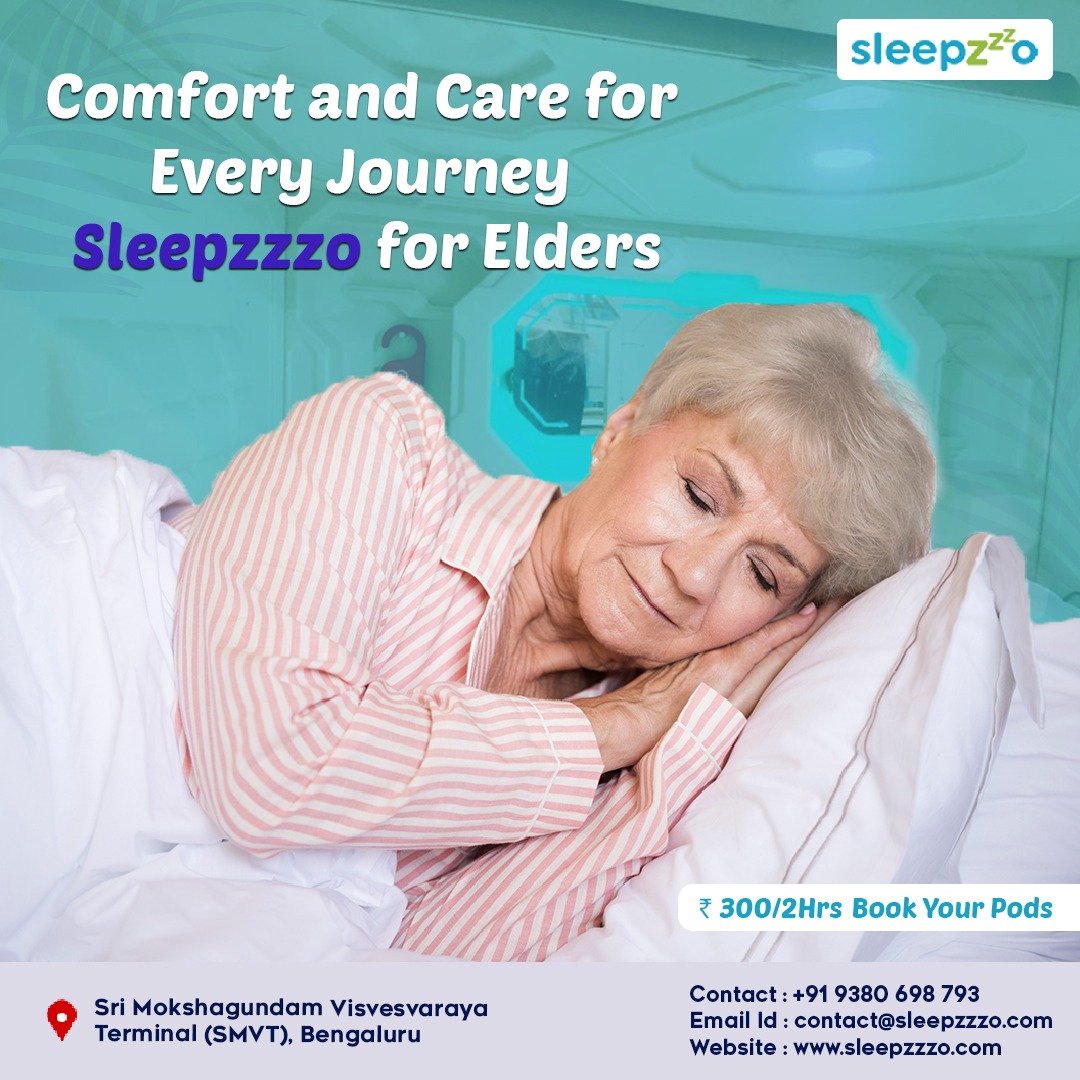 Sleepzzzo_'s tweet photo. Comfort and care, just like home. Let our elders rest easy in #Sleepzzzo. Because every trip deserves the best rest. 
Book your Pods Now!!!
🔗 Link in Bio
📞 +919380698793
📍 Sri Mokshagundam Visvesvaraya Terminal (SMVT), Bengaluru
 #SMVT #Bengaluru #SleepingPod #Travel https://t.co/WZNbIA1KnZ