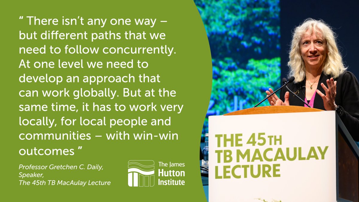 World-renowned #environmental scientist Professor Gretchen C. Daily laid out her vision for a world at one with #nature at the 45th annual TB Macaulay lecture <a href="/MacaulayDvTrust/">Macaulay Development Trust</a>.

More: bit.ly/3XuY45A 
📺 Watch the lecture here: bit.ly/4gklpzk