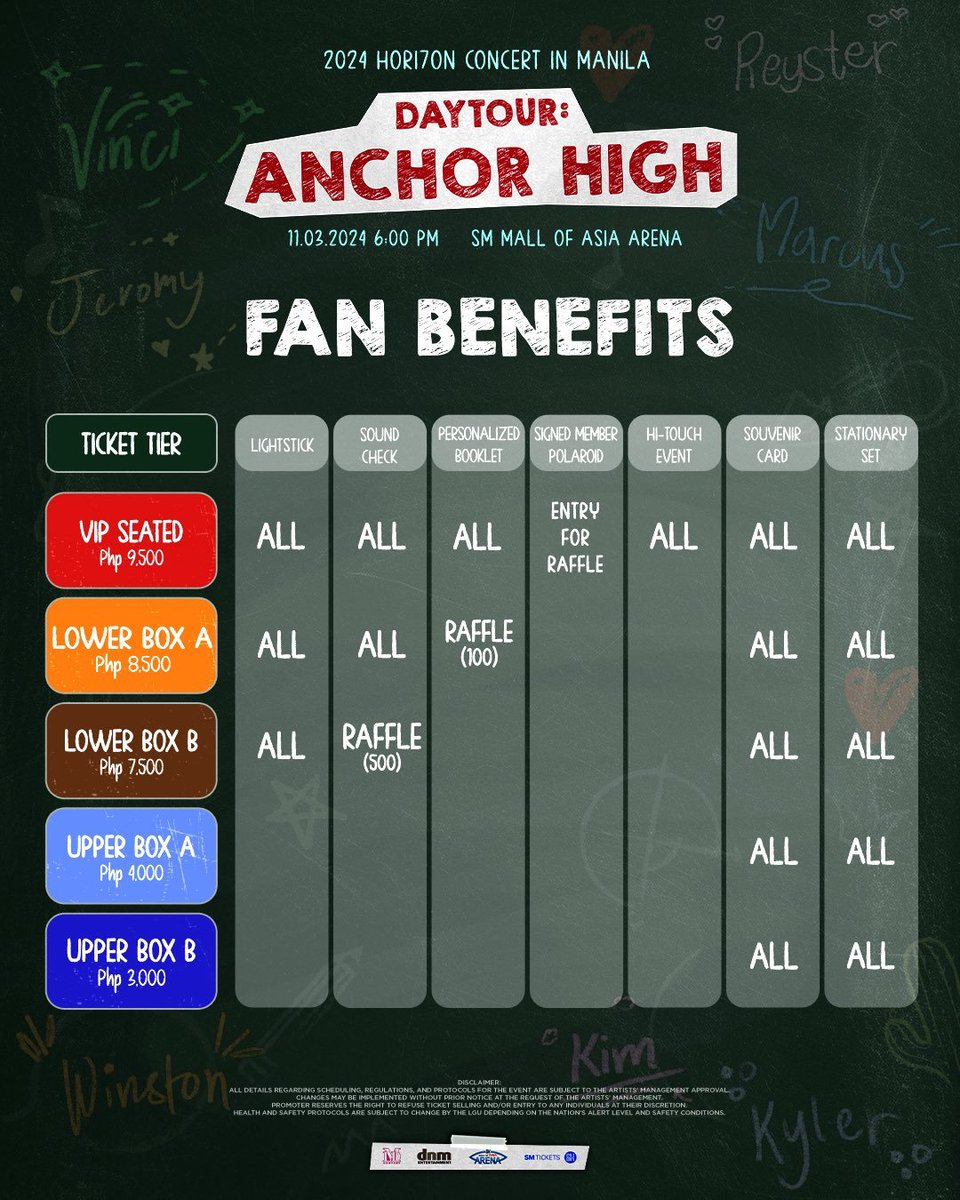WTS / LFB
PH

📕✏️HORI7ON 2ND CONCERT "DAYTOUR: ANCHOR HIGH" - Online Ticket Purchasing Assistance

— 5 slots only
— 350-500 php per ticket
— 100% refundable if not secured

Form: form.jotform.com/242552837614460

# tpa vip upper lower box #DAYTOUR_HORI7ONHIGH #HORI7ON2NDCONCERTinMOAARENA