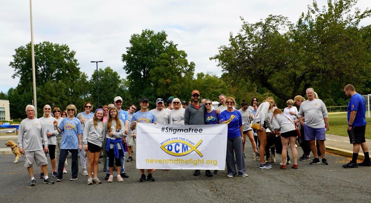 NETFDCM's tweet photo. #TBT- After the 5K, some of our 2019 walkers getting ready for our One Mile Mental Health Walk. #stigmafree https://t.co/LnC7TdVDjJ