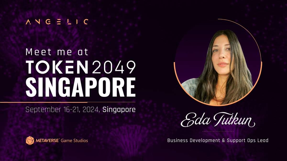 EdaBambi_'s tweet photo. I’ll be in Singapore for @token2049, and if you have any side event invitations or suggestions, or would like to connect and schedule a meeting, please don’t hesitate to get in touch! 
#Token2049singapore https://t.co/3qF08iBEwU