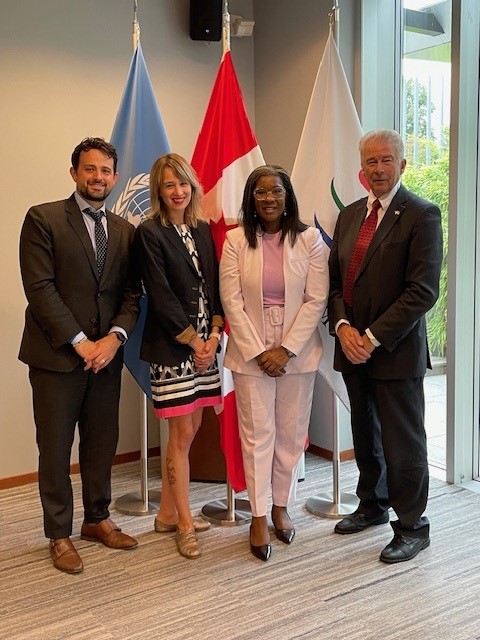 Ambassador @NadiaTheodore 🇨🇦was happy to meet with the Cattle🐄Association <a href="/CanCattle/">Canadian Cattle Association</a> to discuss sustainability, the importance of <a href="/wto/">WTO</a> and global opportunities for Canadian producers.