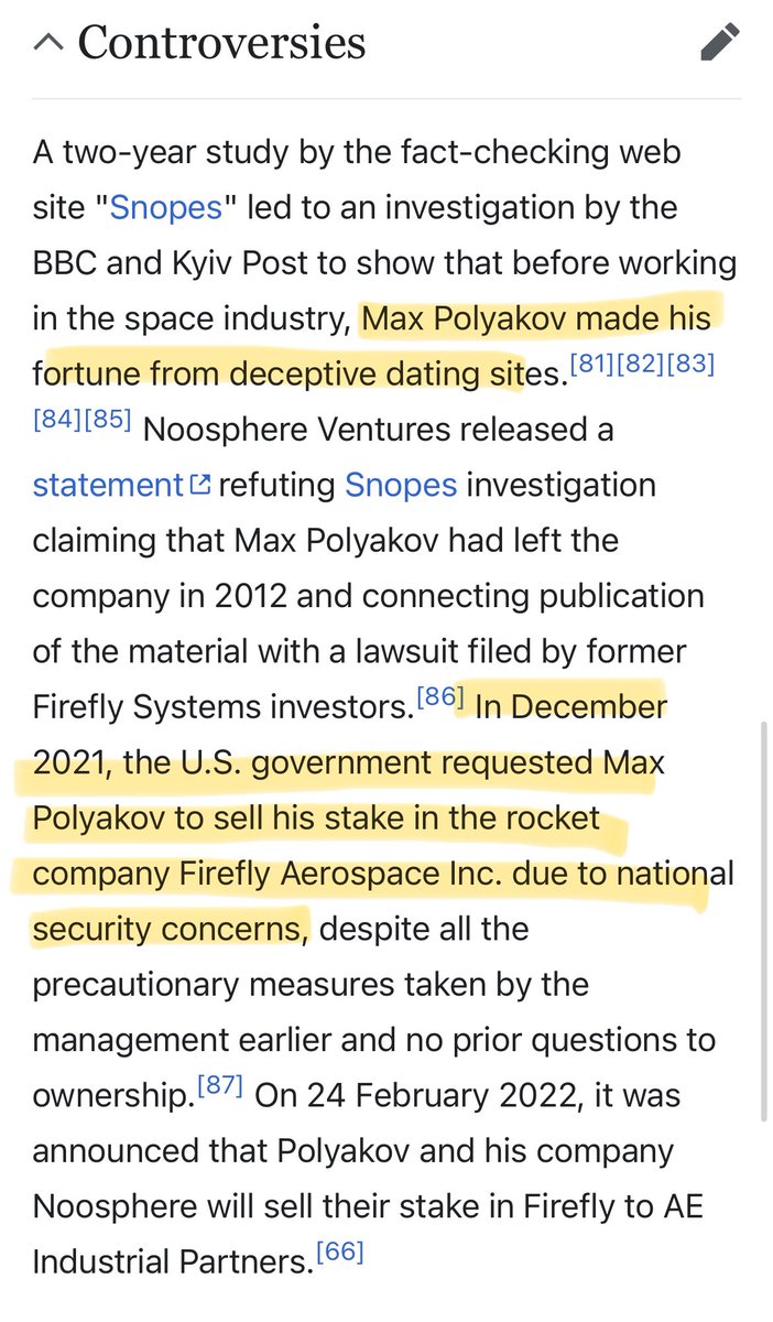clliday's tweet photo. @mrspanstreppon This Robert Lightfoot guy that Kennedy worked under at NASA chose an interesting company to join after leaving NASA. https://t.co/esMuFYi3BN