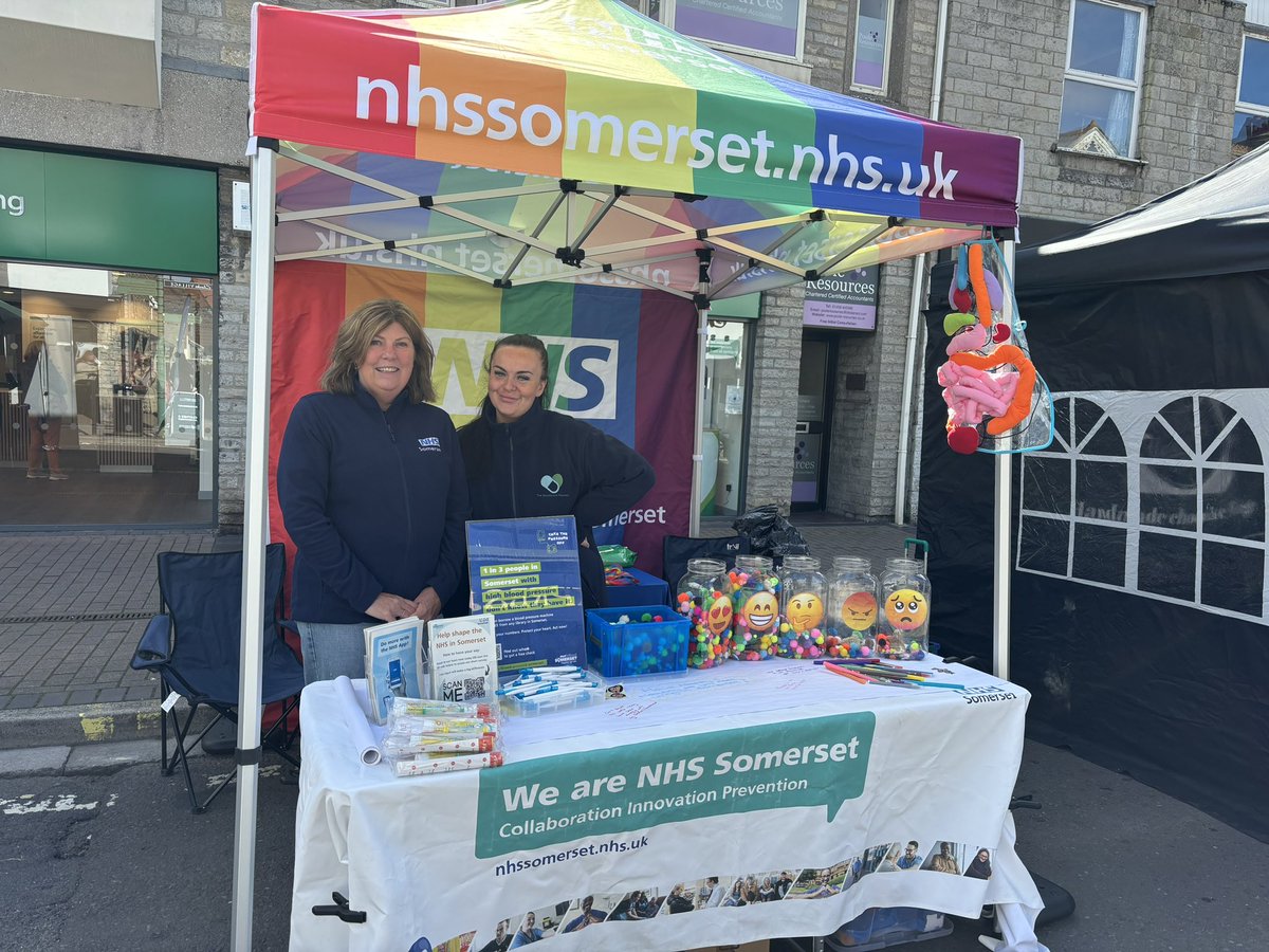 Jonathan Higman (@jonathanhigman) on Twitter photo Just dropped in to see the <a href="/NHSSomerset/">NHS Somerset</a> team at the community market in Street. Part of our #bigconversation where we are asking people their views on their NHS in Somerset (and offer blood pressure tests while we are at it) Just dropped in to see the <a href="/NHSSomerset/">NHS Somerset</a> team at the community market in Street. Part of our #bigconversation where we are asking people their views on their NHS in Somerset (and offer blood pressure tests while we are at it)