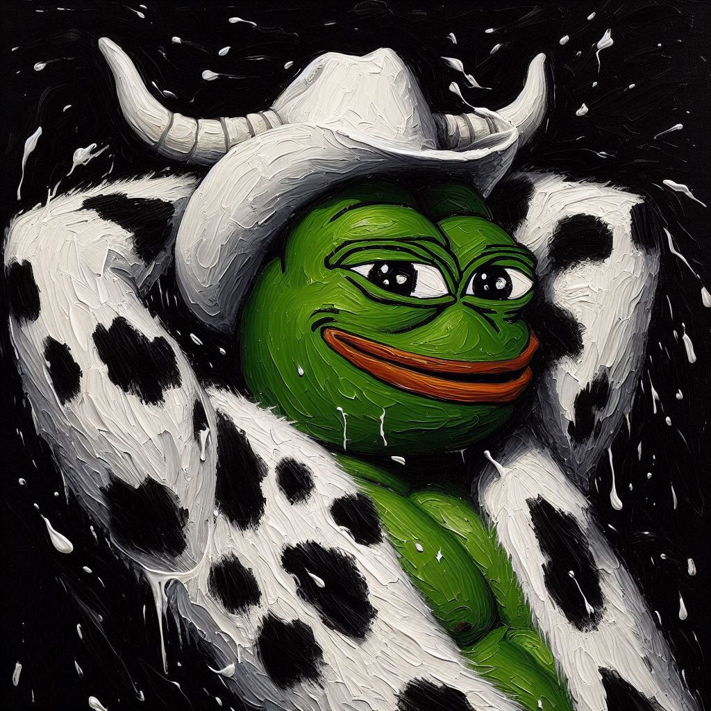 Pepe Parody is an art project. Paintings with #PEPE as the main artist in various characters. The most liked but underrated project on #Cardano currently. 200 NFTS left to mint! #CardanoNFT