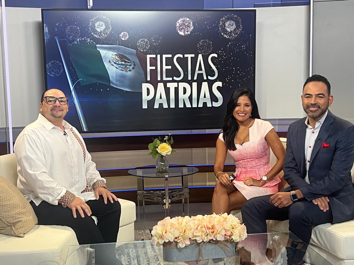Aprecio el espacio tempranero con <a href="/Telemundo39/">Telemundo 39</a> para conversar con <a href="/CazNews/">Carlos Zapata</a> y <a href="/Analia_Fiestas/">Analía Fiestas</a> sobre  #VivaDallas #FiestasPatrias y tradiciones mexicanas para la ceremonia cívica del Grito de Independencia!!