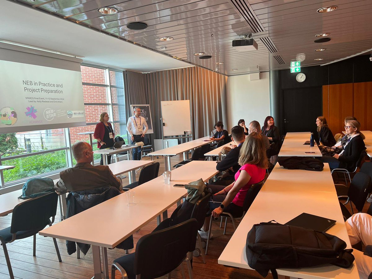 Exploring NEB's impact at our NEB in Practice and Proposals session. Discussions focused on integrating NEB in proposals to contribute to climate neutrality. 

Participants shared best practices and insights at the SPARCS Final Conference. #SPARCSFinal #NEB #ClimateAction