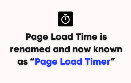SanjayKumaarr's tweet image. "Page Load Time" is renamed and now known as "Page Load Timer".
Please find the download link here- selectorshub.com/page-load-time…
@pageloadtimer
#pageloadtimer #newtool #pageloadtime #freetool #selectorshub