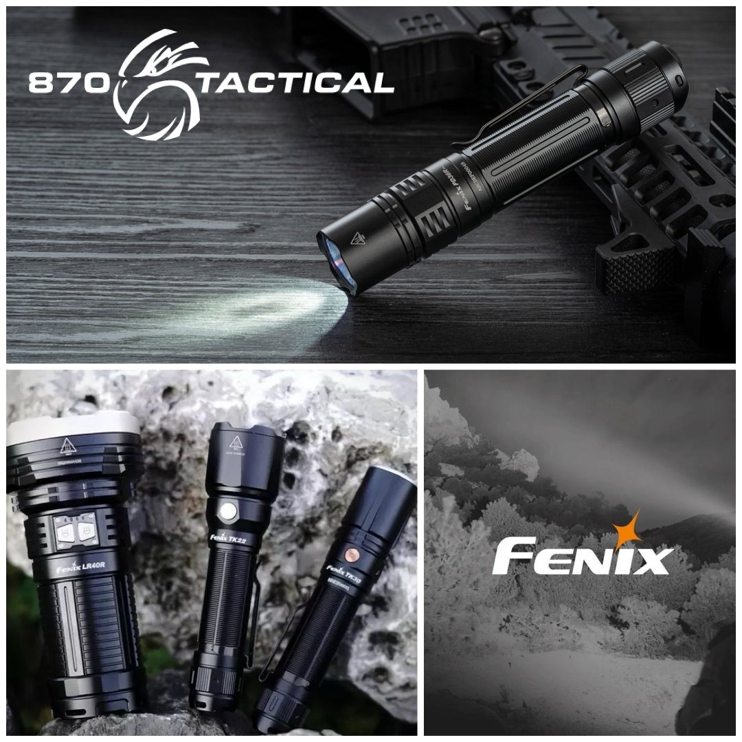 870tactical's tweet image. Light your way with Fenix Tactical Flashlights from 870 Tactical Supply. Powerful, reliable lighting for any situation. Shop now! #FenixFlashlights #TacticalGear #SurvivalKit #EDCgear #FlashlightEnthusiast #IlluminateYourPath