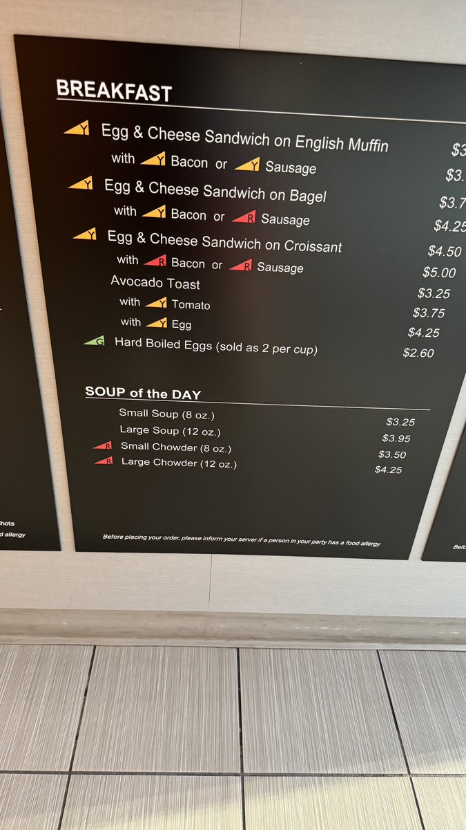 I saw this in a (hospital) cafe today. I love the green (choose often), orange (choose less often) or red (there’s better choice) with each menu item - and it did work on me. I went from red to orange item.