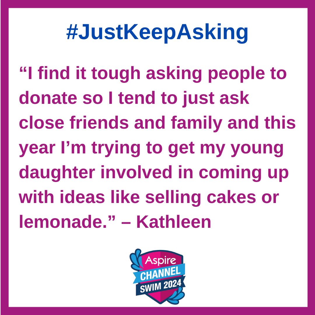 AspChannelSwim's tweet image. Most fundraisers say the key to fundraising is to #JustKeepAsking #FundraisingFriday

What's your tip for those struggling?