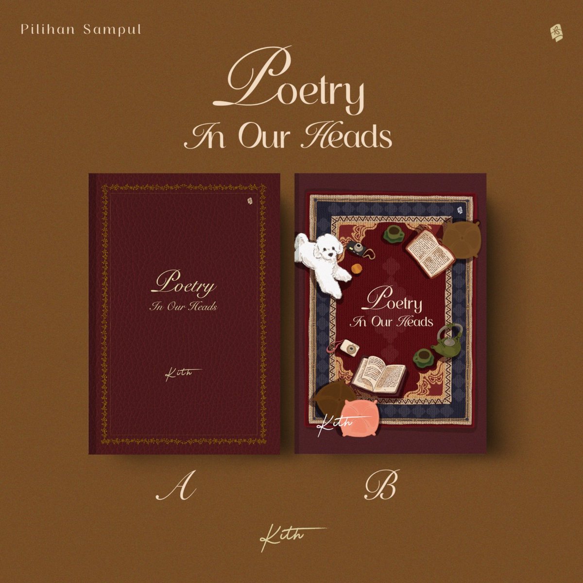 Bukune's tweet photo. VOTE COVER TIME! 📕🍁

Saatnya memilih kover untuk buku "Poetry In Our Heads" karya @castlekith. 

Kover mana yang paling memikat hatimu? ♥️✨️
#PoetryInOurHeads https://t.co/hQa8s1AJCg